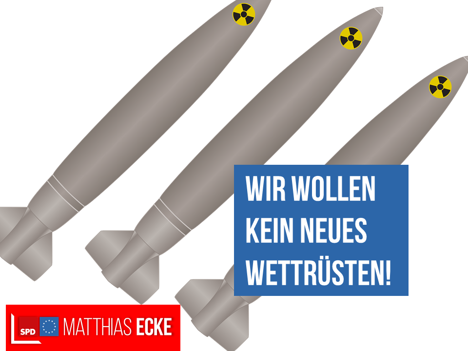 Angriff auf den INF-Abrüstungsvertrag: Es darf kein neues Wettrüsten geben
