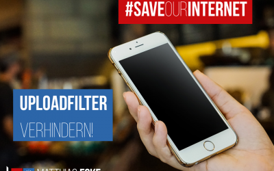 #SaveYourInternet: Es darf keine Uploadfilter in der EU geben