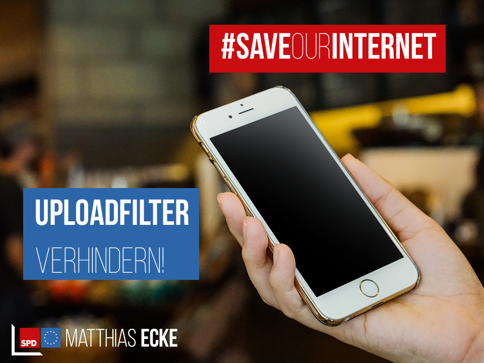 #SaveYourInternet: Es darf keine Uploadfilter in der EU geben